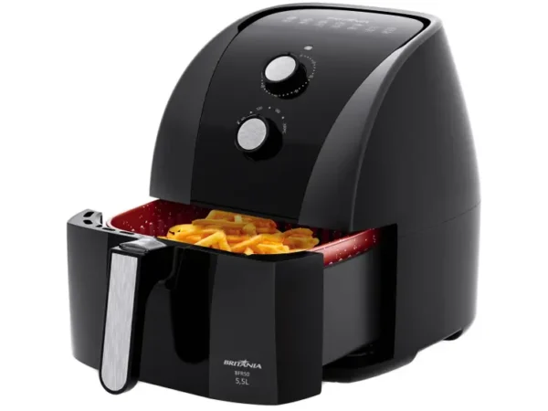 Air Fryer Britânia Redestone BFR50 Preta com Timer 5,5L
