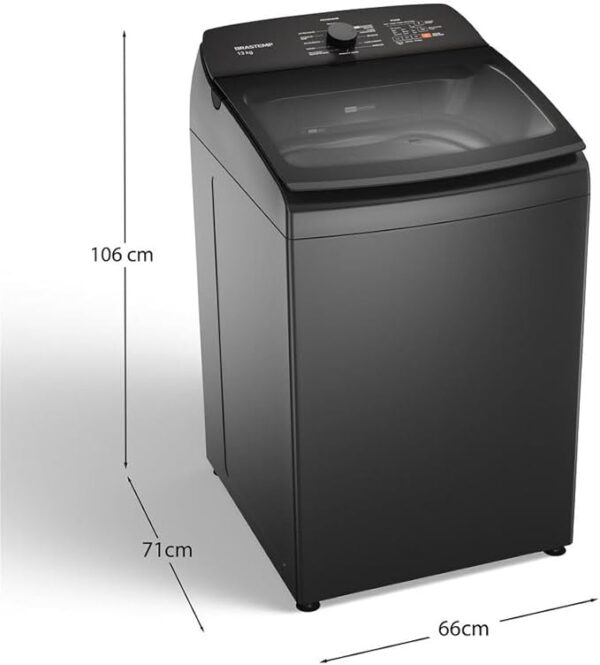 Máquina de Lavar Brastemp 13Kg Cinza Platinum com Ciclo Tira Manchas Advanced e Ciclo Antibolinha - BWK13A9 110v - Image 4